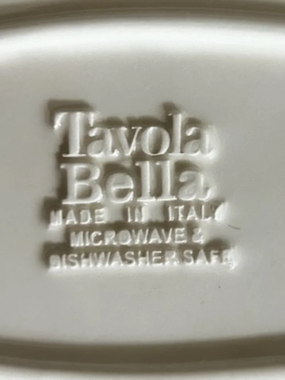 Italian Tavola Bella Baking Dish Casserole Stoneware With Scroll-Shaped Handles
